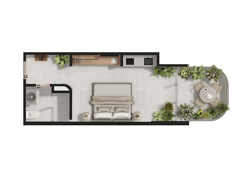 Plano Apartamento Tipo 2