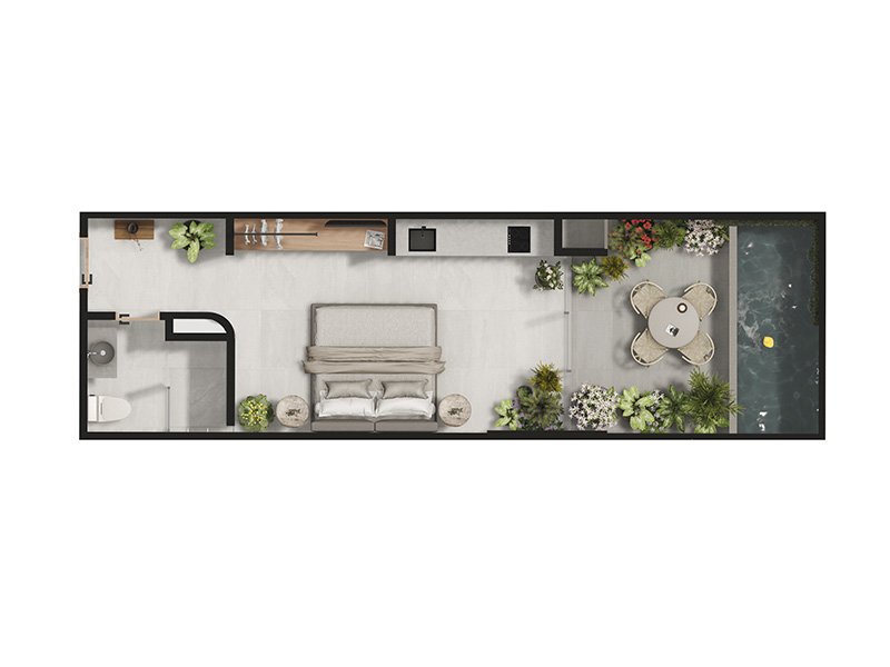Plano Apartamento Tipo 3