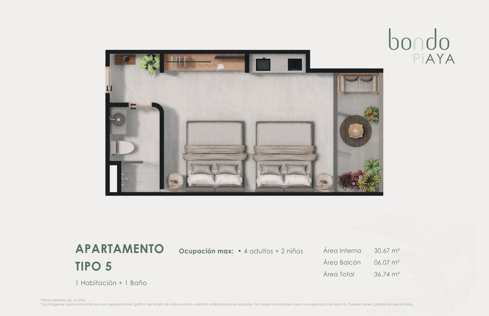 Plano Apartamento Tipo 5