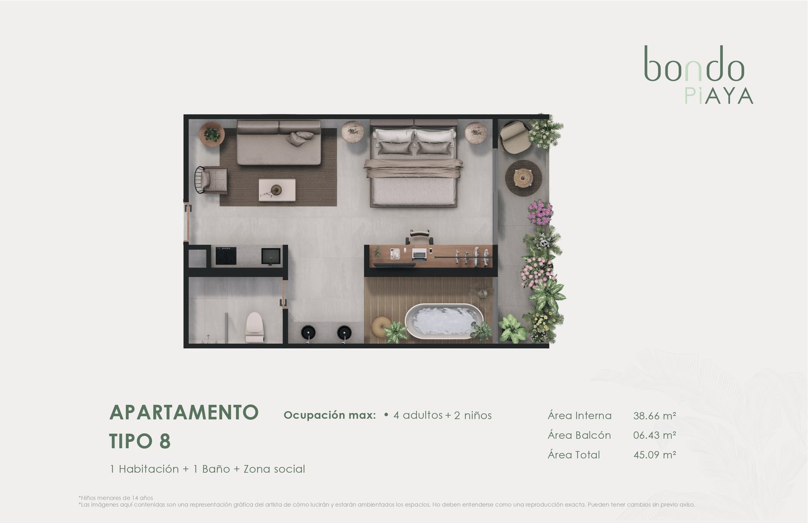 Plano Apartamento Tipo 8